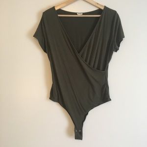 V-Neck Wrap Bodysuit